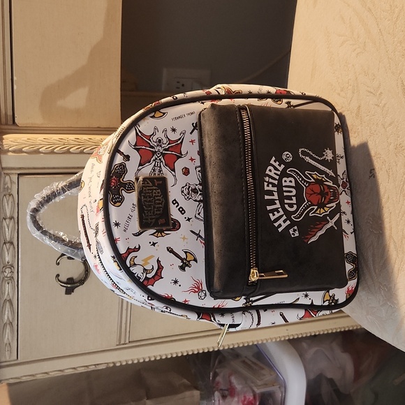 BoxLunch Exclusive Hellfire Club Stranger Things Mini Backpack - Picture 1 of 4